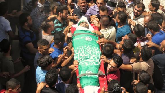 وداع وتشييع جثمان الشهيد وسام حجازي في خانيونس