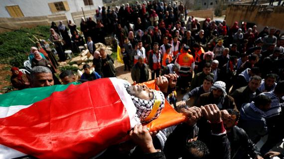 الآلاف يشيعون جثمان الشهيد النعسان في المغيّر شرقي رام الله