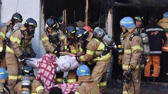 عشرات القتلى والمصابين في حريق مستشفى بكوريا الجنوبية