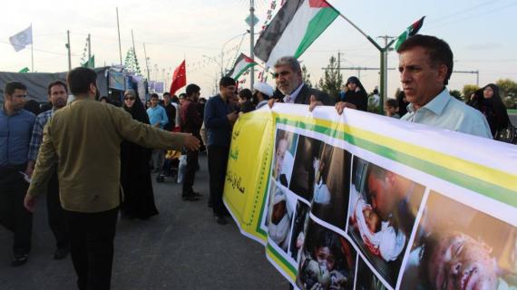 إيرانيون يتضامنون مع مسيرات العودة