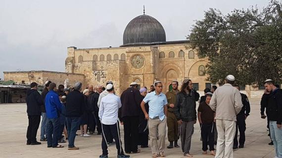 أكثر من 100 مستوطن يقتحمون المسجد الأقصى المبارك بحماية قوات الاحتلال
