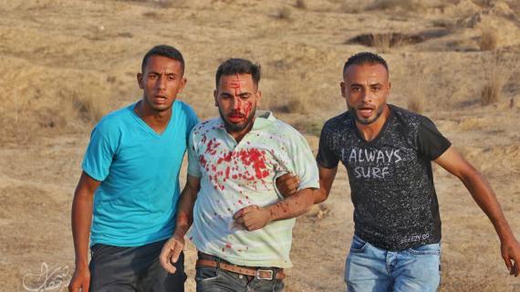 اصابات برصاص الاحتلال شرق دير البلح وسط القطاع