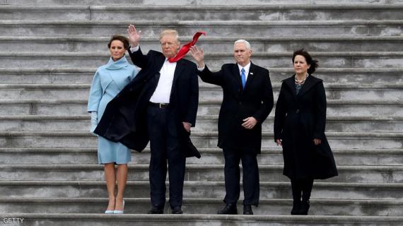 لقطات من تنصيب الرئيس الامريكي الجديد دونالد ترامب