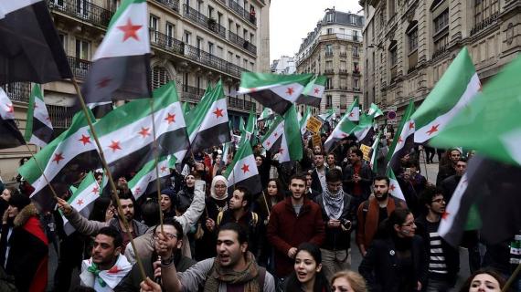 إحياء الذكرى السادسة للثورة السورية في العاصمة الفرنسة باريس