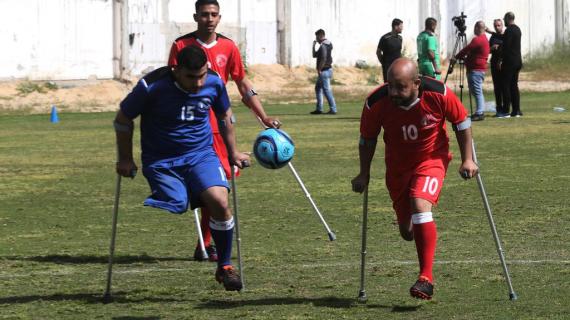 لأول مرة في غزة.. 80 لاعبًا من مبتوري الأطراف يتنافسون كروياً