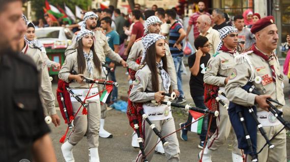 مسيرة كشفية في نابلس بمناسبة رأس السنة الهجرية - فلسطين