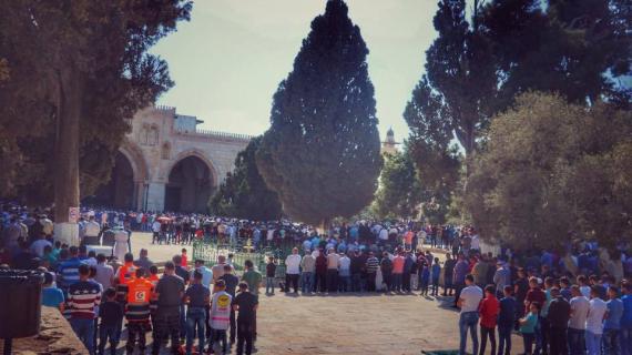 صلاة الجمعة في المسجد الاقصى المبارك