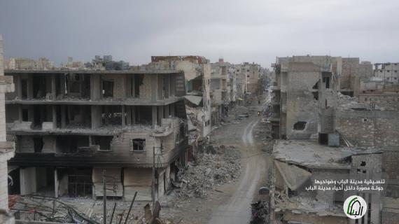 جولة تظهر الدمار في مدينة الباب شمالي سوريا