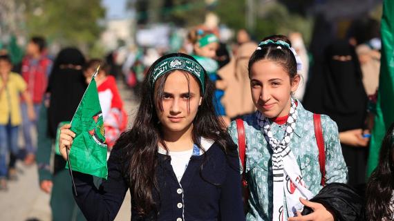 أكثر من 100 ألف يشاركون في مسيرة حماس شمال قطاع غزة بذكرى انطلاقتها