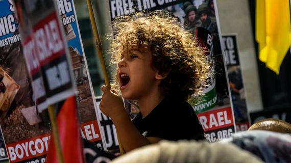 مظاهرة في لندن دعما لفلسطين ورفضا لجرائم الاحتلال المتواصلة