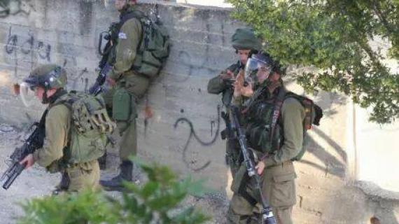 مواجهات بين الشبان وقوات الاحتلال في جيوس شرق قلقيلية.