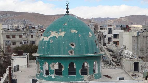 مشاهد من الدمار بحي القابون في دمشق