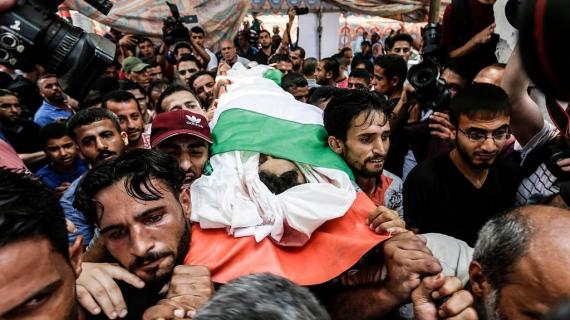 تشييع جثماني الشهيدين الطفلين أمير النمرة ولؤي الكحيل