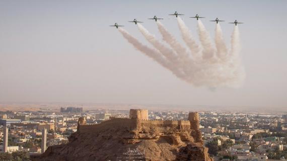 صور من إستعراض الصقور السعودية اليوم في منطقة الجوف السعودية