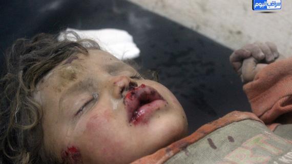 ضحايا أطفال جراء غارات جوية على قرية النيرب غرب مدينة سراقب بريف إدلب الشرقي