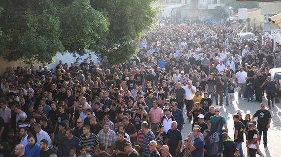 تظاهرة لإحياء الذكرى الـ 60 لمجزرة كفرقاسم،بالدخل الفلسطيني المحتل عام 48.