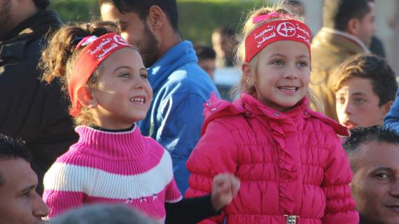 من مهرجان ذكرة انطلاقة الجبهة الشعبية الـ 49 شمال قطاع غزة