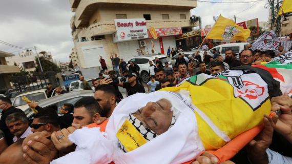 تشييع حاشد للمحرر الشهيد حسين مسالمة في بيت لحم