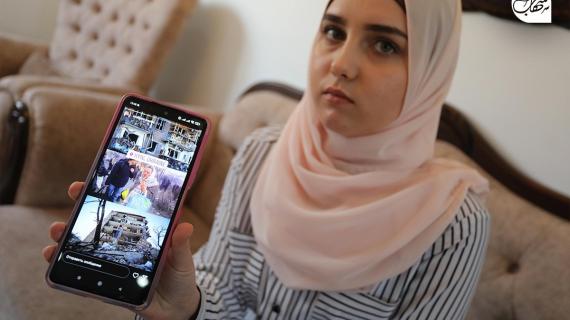 هربا من الحرب.. أوكرانية تلجأ إلى غزة مع زوجها