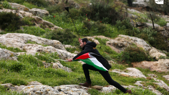 المواجهات التي اندلعت بين الشبان وقوات الاحتلال في قرية بيت دجن شرق نابلس