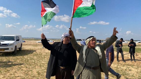 جماهير غفيرة تحيي الذكرى الـ46 ليوم الأرض في قرية سعوة بالنقب المحتل