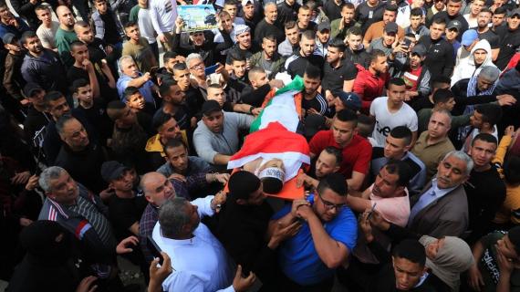 تشييع جثمان الشهيد محمد زكارنة في جنين