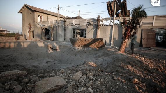 آثار الغارات الإسرائيلية والأضرار الناجمة عنها في قطاع غزة