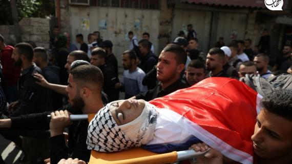 تشييع جثمان الشهيد محمود السعدي الذي ارتقى برصاص الاحتلال في جنين صباح اليوم