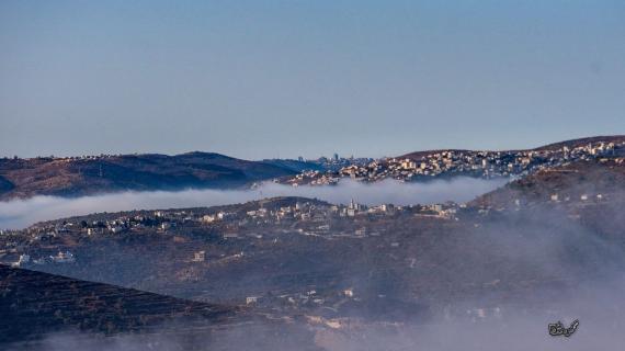 إطلالة ساحرة من جبال جوريش وقبلان جنوب شرق نابلس