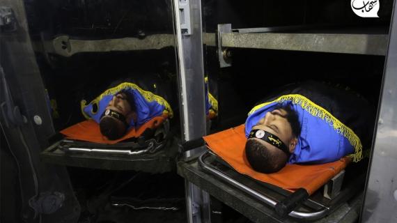 فلسطينيون يودعون الشهيدان جواد بواقنة وأدهم جبارين في مدينة جنين