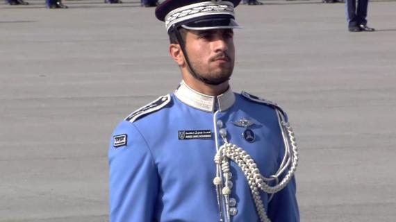 أمير قطر تميم بن حمد يكرّم الضابط أحمد جميل نصر الله المبتعث من وزارة الداخلية بغزة لكلية الشرطة القطرية