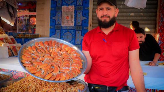 الأجواء الرمضانية في خامس أيام شهر رمضان المبارك في مدينة بيت حانون