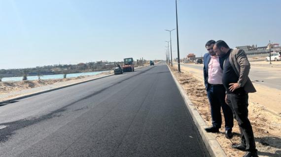 الأشغال تعلن إنجاز 96% من مشروع طرق المنحة المصرية شمال قطاع غزة