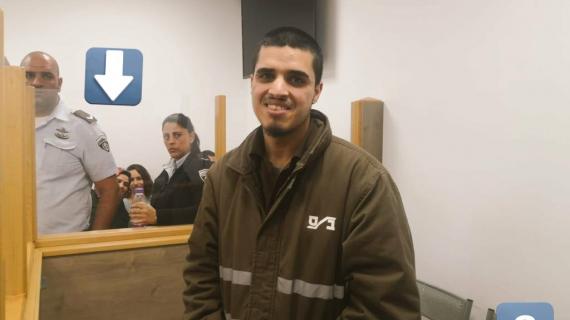 أحدث صور للأسير أحمد مناصرة داخل محكمة الاحتلال