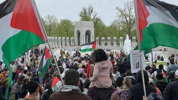 وقفة في واشنطن تضامنًا مع الشعب الفلسطيني والمسجد الأقصى
