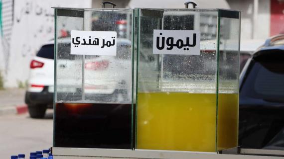 الأجواء الرمضانية قبيل الإفطار في قلقيلية. تصوير: محمد صبري