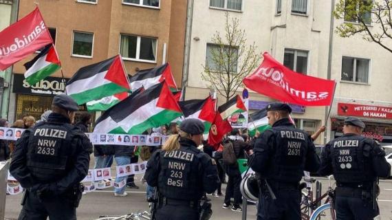 وقفة تضامنية مع الأسرى في ألمانيا، إحياءً ليوم الأسير الفلسطيني