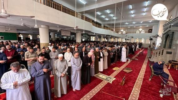 أداء صلاة الغائب في مساجد غزة  على الشهيد الشيخ خضر عدنان وشهداء نابلس