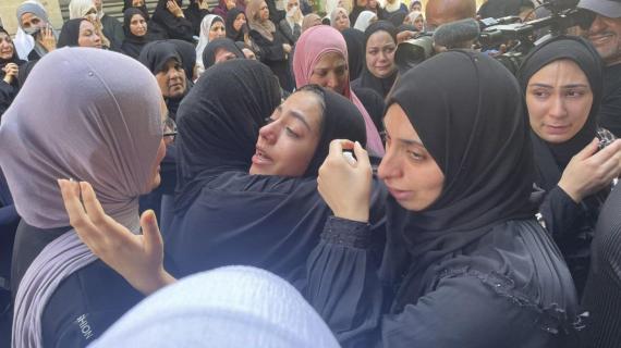 تشييع جثمان الشهيد الطفل فارس أبو سمرة في مدينة قلقيلية