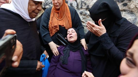 حالة من الحزن في وداع وتشييع المشتبك مصطفى الكستوني في جنين