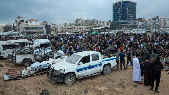 الشرطة في غزة تؤمن صلاة عيد الأضحى المبارك في ساحة السرايا وسط مدينة غزة