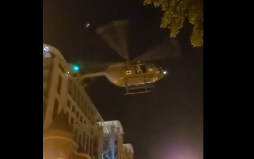 شاهد.. مروحيات عسكرية تشارك في قمع المحتجين قرب البيت الأبيض