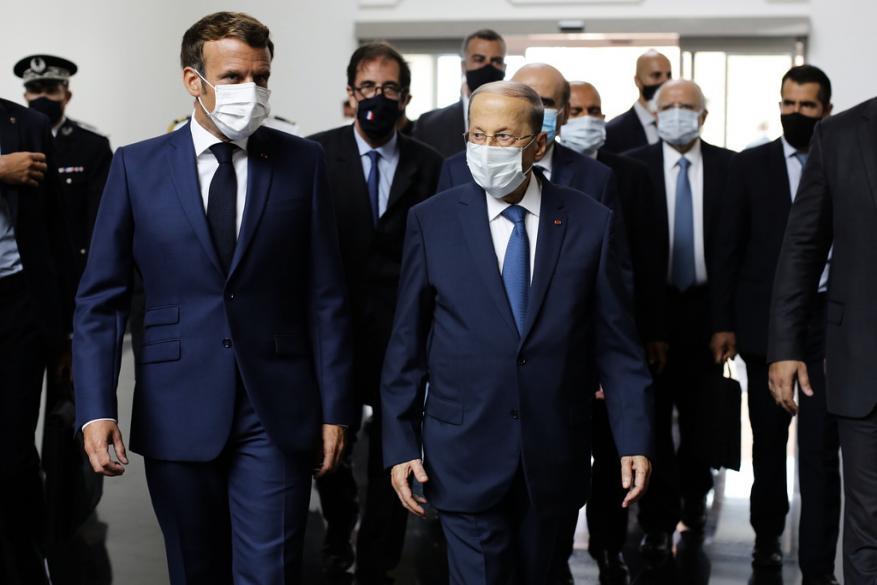 عون طلب من ماكرون صورا جوية للمرفأ لحظة الانفجار