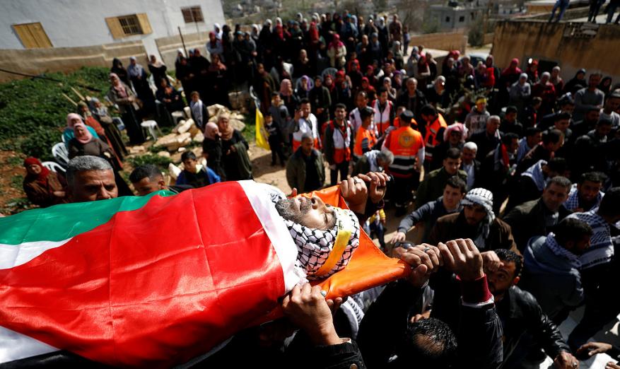 الآلاف يشيعون جثمان الشهيد النعسان في المغيّر شرقي رام الله