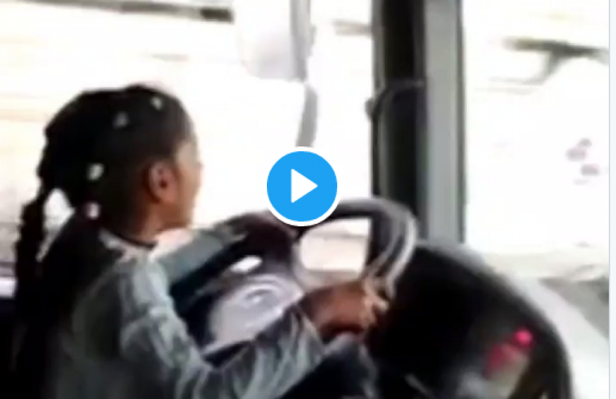 "مشهد كارثي".. طفلة مصرية تقود سيارة نقل على الطريق السريع