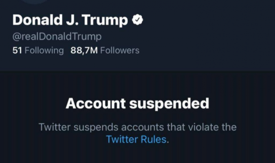 "تويتر" يغلق حساب ترمب