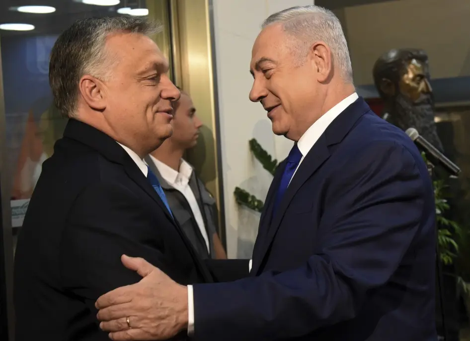 202504eca_mena_hungary_israel_Viktor Orban_and_Benjamin Netanyahu.webp