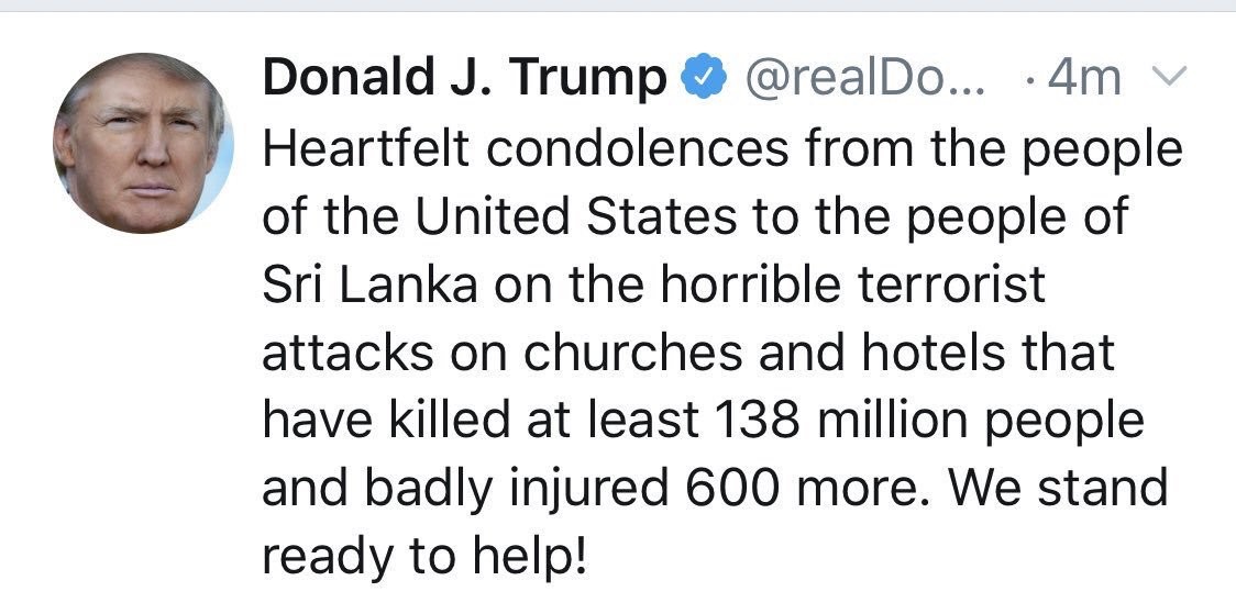 تغريدة ترامب الأولى 