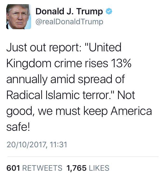 تغريدة الرئيس الأمريكي الأخيرة