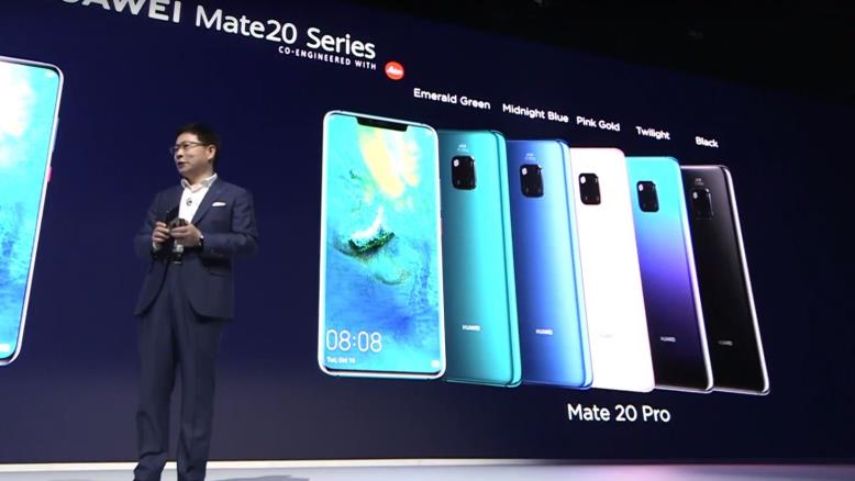 الهاتفان هواوي مايت 20 ومايت 20 برو يأتيان بستة ألوان